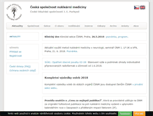 Tablet Screenshot of csnm.cz